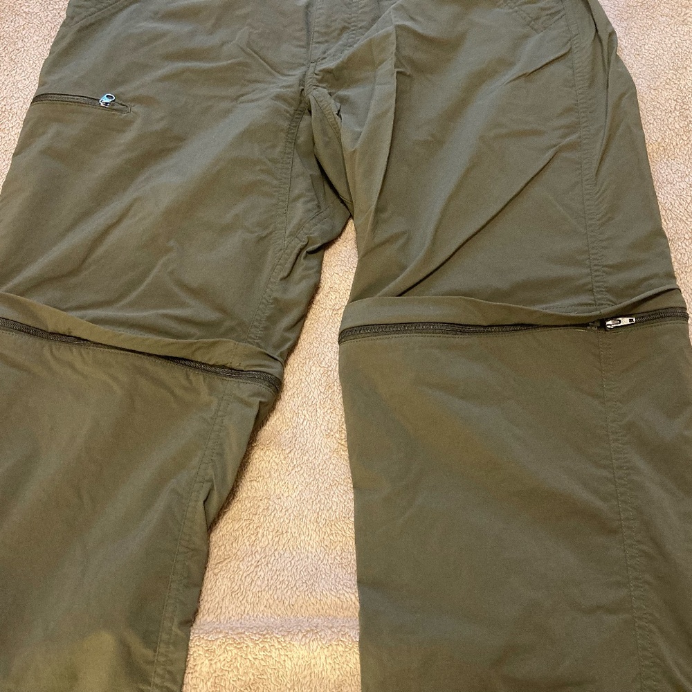 Marmot Transcend Convertible Pants Olive Green 32x32 - Picture 4 of 14